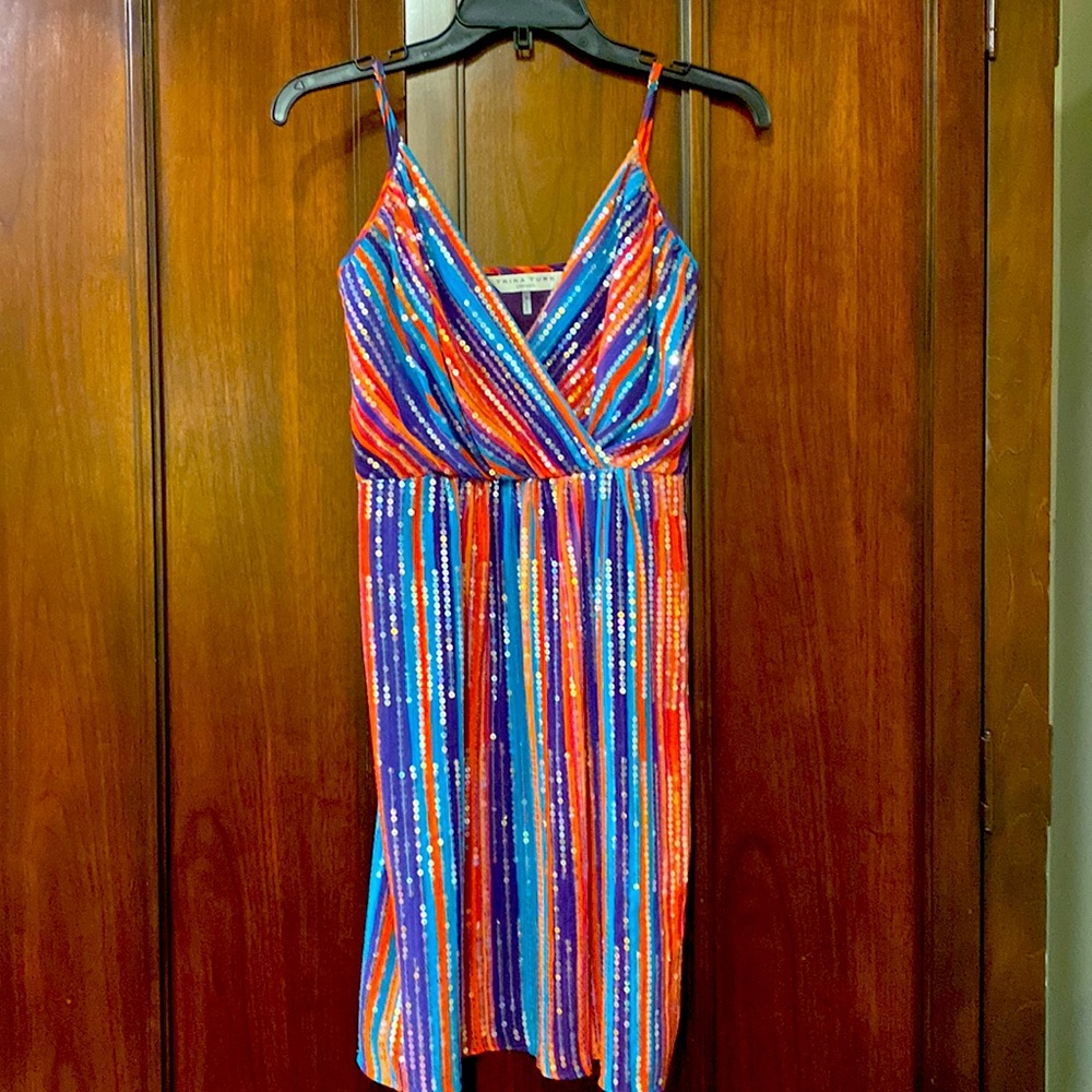Gorgeous Trina Turk sequined short dress!